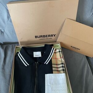 Burberry Black Polo Shirt